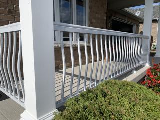 White Deck Railings