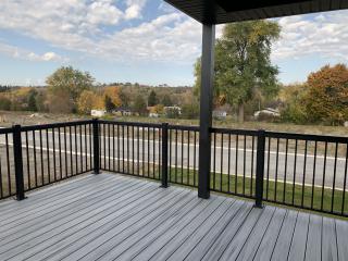 Black deck railings
