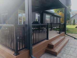 Deck railings and stairs