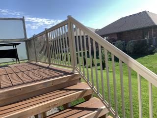 Railing on Deck Stairs