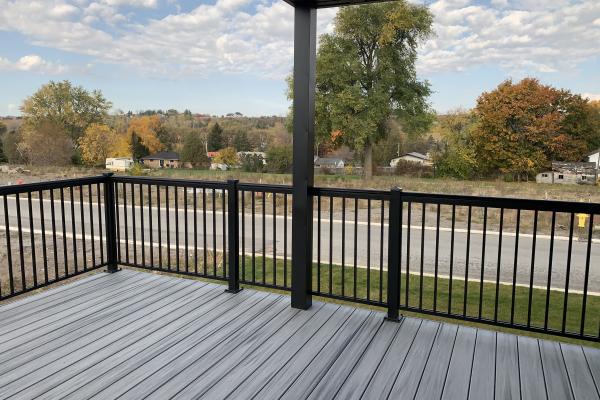 Deck railings in Colborne