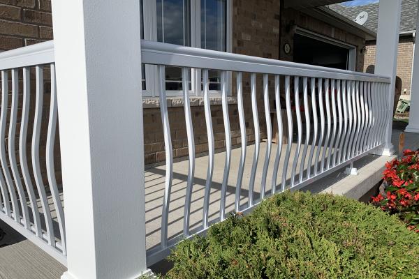 White Deck Railings